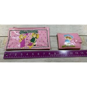 Vintage CPK Cabbage Patch Kids Plastic Pink Pouch & Wallet 1983 & 1984 TubJ